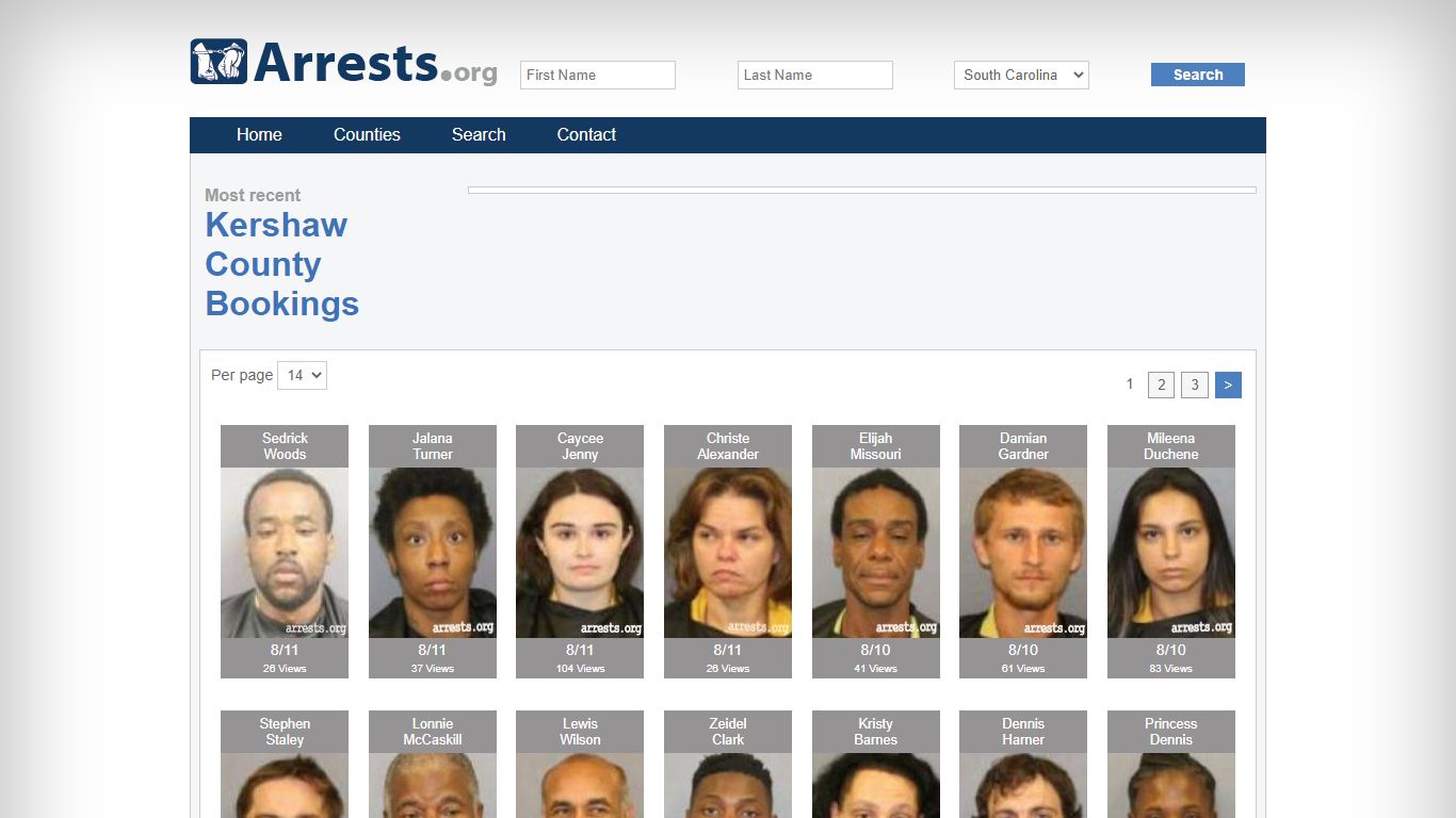 Kershaw County Arrests and Inmate Search